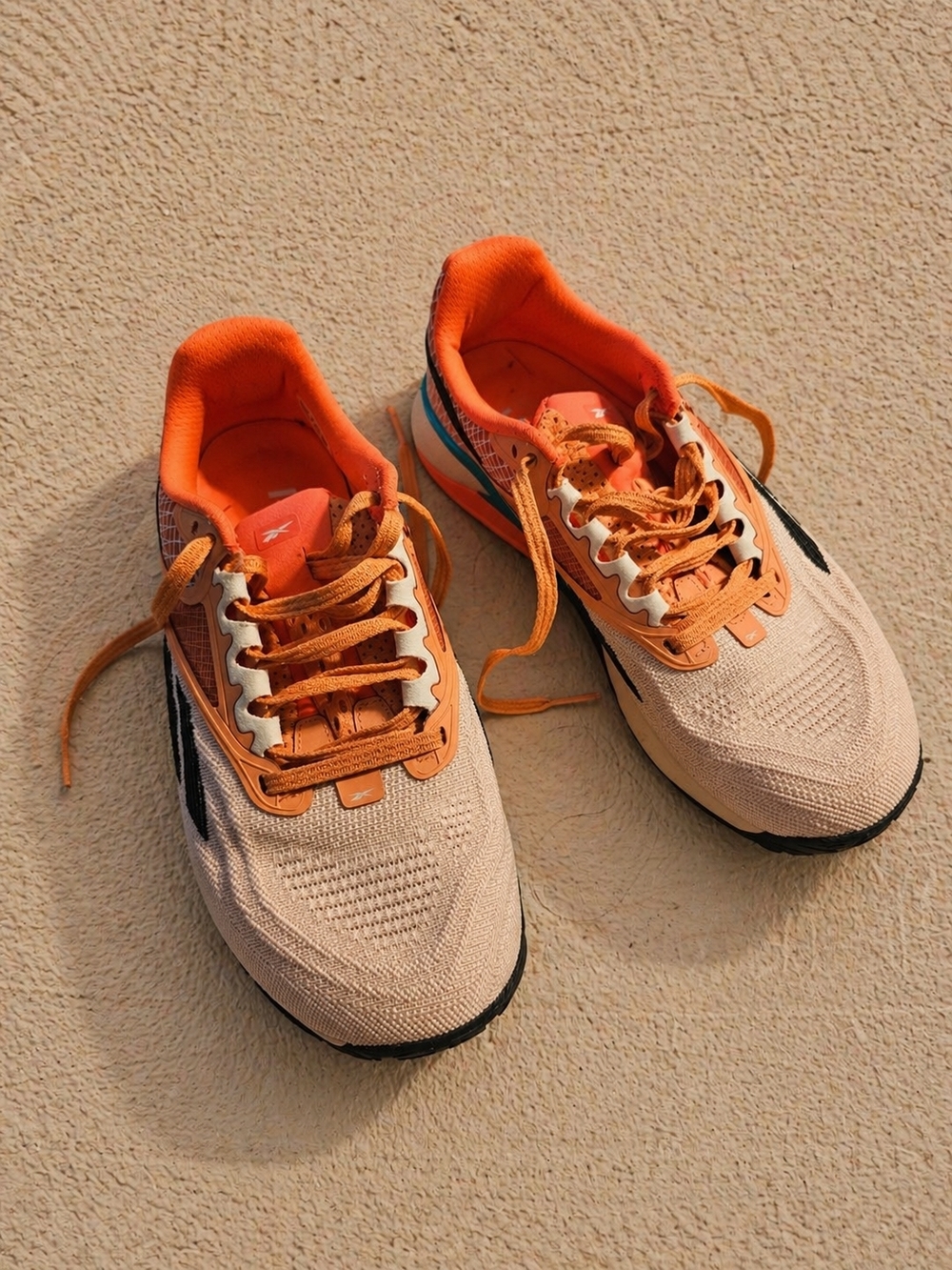 Reebok Orange & Cream Running Shoes